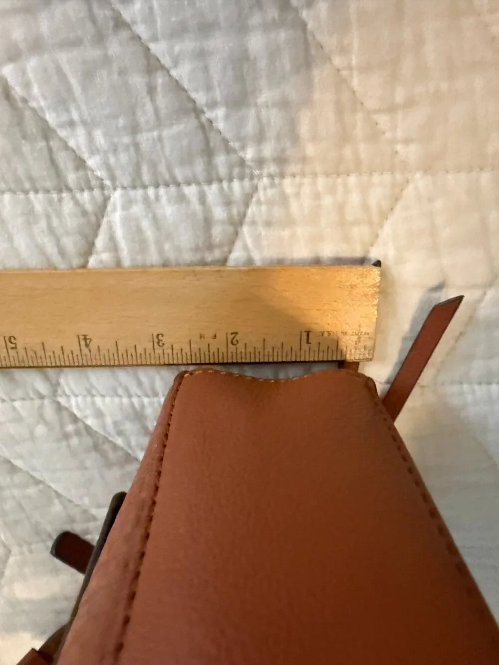 Leather cross body bag